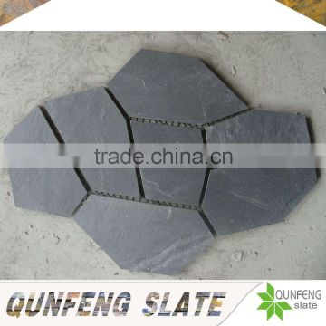 popular and natural split surface black slate culture stone cheap paving stone