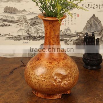 Handmade wooden vase hot selling wooden crafts vase