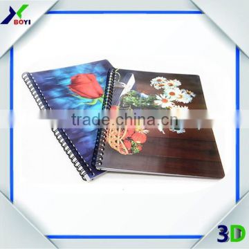 Wholesales Custom 3D Lenticular Card/3D Lenticular Notebook
