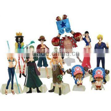 New 10pcs One Piece POP Anime Figures 12cm New World Luffy Zoro Nami Loose