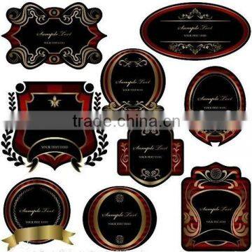 Metallic colored Logo sticker