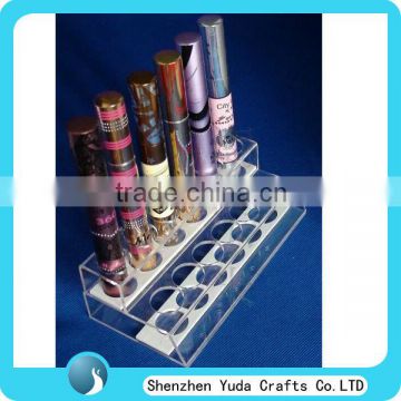 clear acrylic plexiglass cosmetic display stand wholesale price China manufacturer