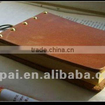 Hard leather handmade pocket agenda