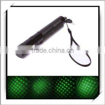 Cheap! 200mW 532nm Green Laser Pointer Kaleidoscopic Laser Pen Black