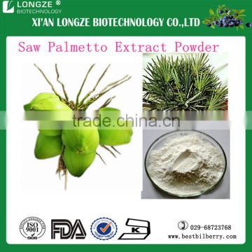 Low Price Pharmaceutical grade saw palmetto P.E/Serenoa Repens herbal extract /Saw Palmetto Extract with Fatty acid 25%-45%