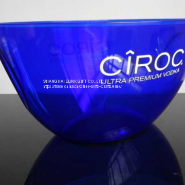 sedex factory oval plastic ice bucket acrylic ice cooler