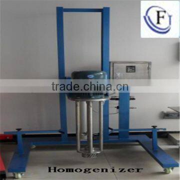 Emulsifying mixer/pneumatic lift high shear mixer