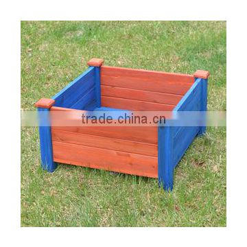 Square Raised Container Vegetable Planters Chinese Cedar Wood Design