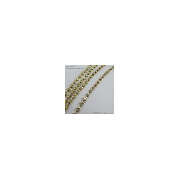 SS16 D cup chain with rhinestone