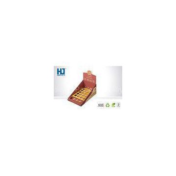 Promotion Printed Cardboard Counter Display Boxes For Cookies / Chocolates
