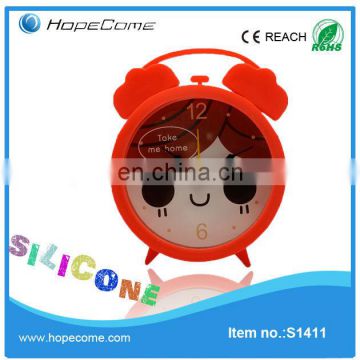 High Quality Cheap Decorative Plastic Hand Silicone Desk Clock