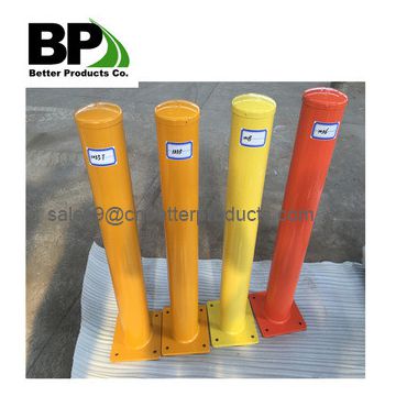 Steel pipe bollards for protect buildings