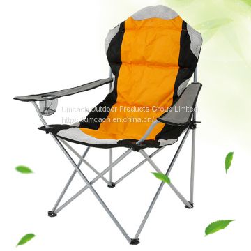 Large Size Outdoor Folding Beach Chair with Cotton Filling for Fishing Camping Picnic or Garden Use