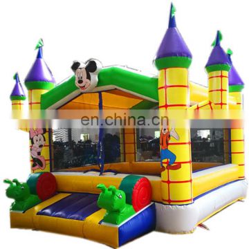 Outdoor Playground Mouse And Donald Duck Inflatable jumping bouncer For Children Play Center