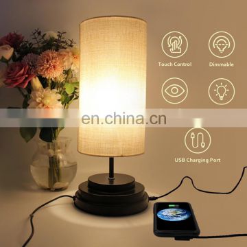 DC 5V fully dimmable by touch battery operated low consumption led modern table lamp