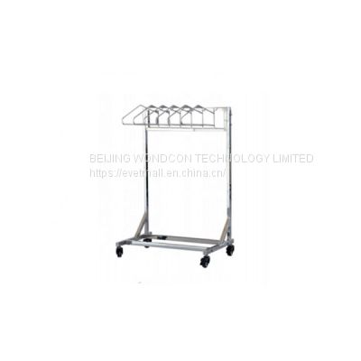 0.35mmpb/0.5mmpb mobile lead apron rack with stainless steel material