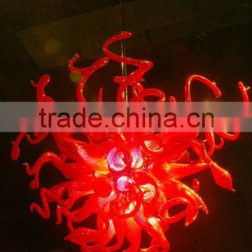 Red Blown Glass Modern Pendant Lamp