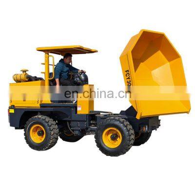 self loading mini site dumper 3tons CE construction machine farm dumper truck.