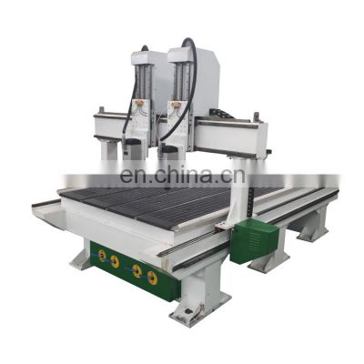 Multifunction independent multi head 4 axis cnc machine with rotary axis cnc router