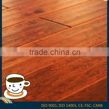 Handscraped Surface Poplar Multilayer Engineered Wood Flooring 1210*166*15/2mm