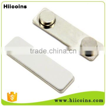 China Manufacturer Cheap Wholesale Custom Metal Blank Magnetic Name Badge