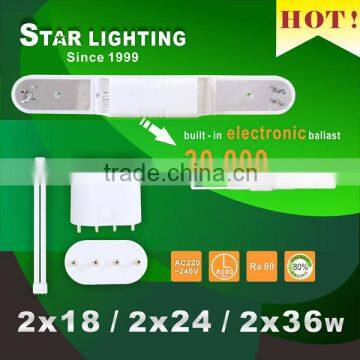 Tri-phosphor U shape tube lamp for wall plug-in CFL fixture