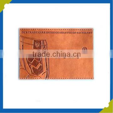 fashion design factory direct price PU leather label for jeans