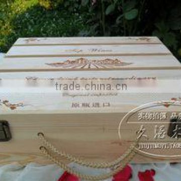 High quality carved small wooden boxes, wooden wine boxes
