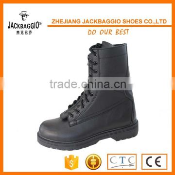 Shoelaces type genuine leather material Industrial safety boots,Cheap black industrial work boot Steel toe insert
