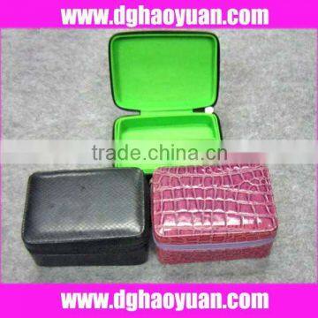 Square leather cosmetic box for advertisement-HYGY003