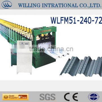 Trapezoidal Decking Roof Sheet Roll Forming Machine