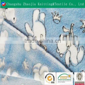 Lovely cartoon popular design100% polyester printed flannel fabric for blanket fabric