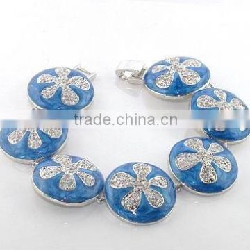 Fashion Silver Blue enamel Bracelets