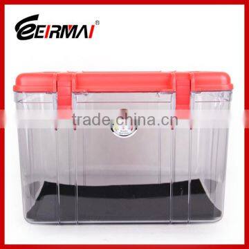 portable dry box for camera with a hygrometer and electronic moisture absorber against moisture humidity control dry cabinet