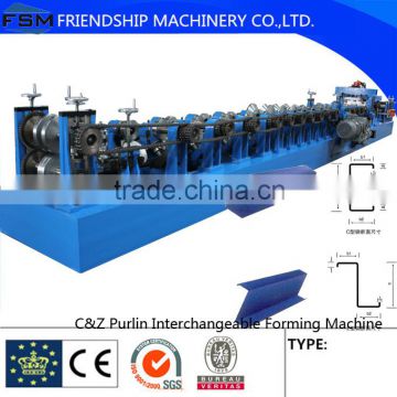 CZ Purlin Roll Forming line interchangeable type
