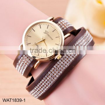 Ladies Leather Watches Bracelet Wrist Watch