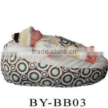 Latest Design Cute Geometrical Pattern Comfy Beanbag Baby Crib or Bed