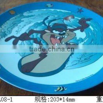 Melamine nice deign kids printing plastic plate