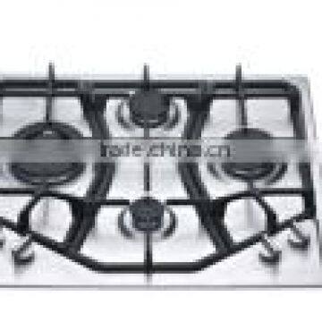 2014 4 Burner Stainless Steel Gas Hob Zhongshan Factory OEM Service(Model no: Z634-ABCD)