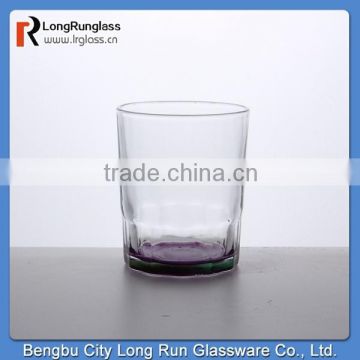 LongRun 264ml drinking glass cup bottom with color Hot worldwide economically