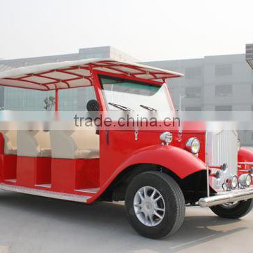 red color fiber glass body classic style electric tourist car