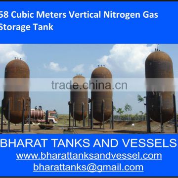 "58 Cubic Meters Vertical Nitrogen Gas Storage Tank"