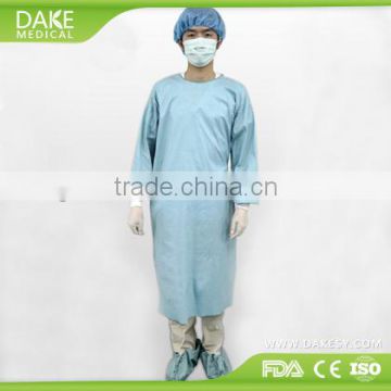 Surgical SMS surgical gown with alcohol/blood/oil/water repellency treatment