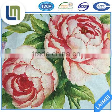 Fabric supplier 100% polyester plain of digital printing for home textile
