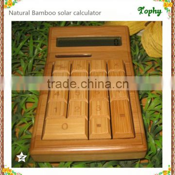 New Design Solar Powered China Bamboo Calculator with cheap price