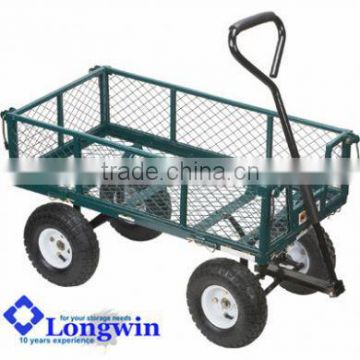4 wheel wheelbarrow kraftwelle tool trolley