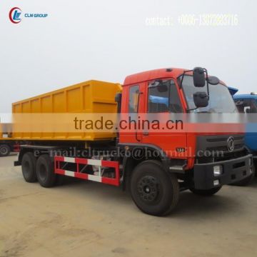 300hp 6*4 DONGFENG Compartment Removable Refuse Truck 16 m3