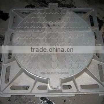B125 C250 D400 ductile heavy duty cast iron manhole cover and frame grateing grids in china
