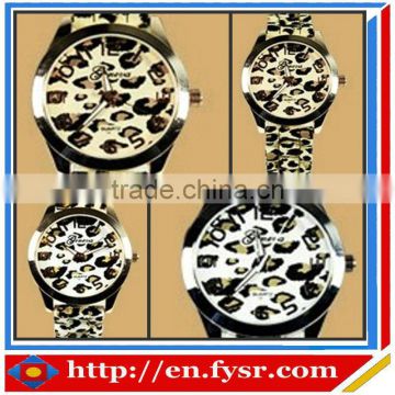 Hot Sale High quality fashion Leopard wrist watch silicone watch