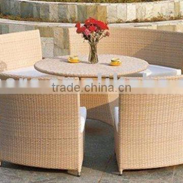 Rattan style Sectional dining set